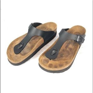 Birkenstock Papillio Black Thong Sandals